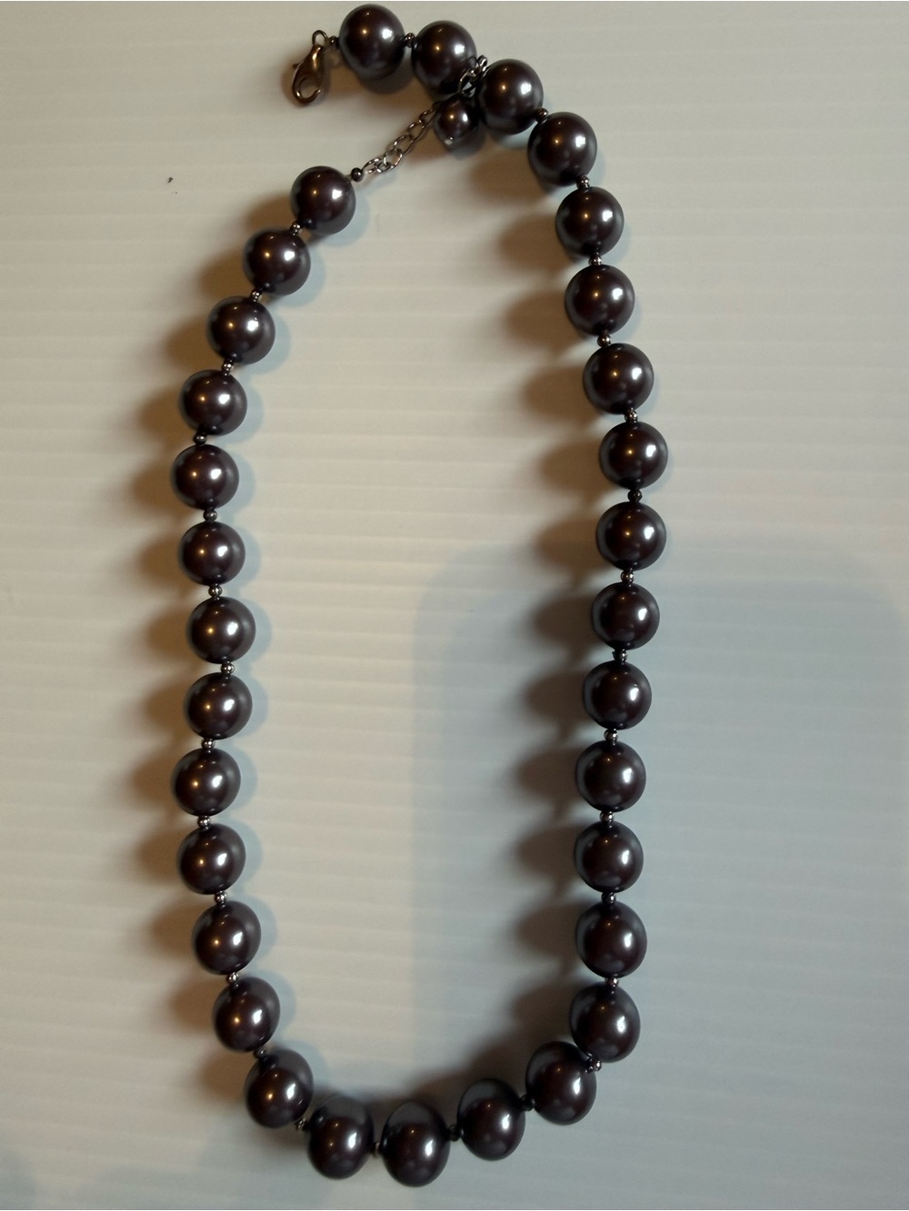 Lustrous Black Tahitian Pearl Necklace - Elegant Women’s Jewelry - Picture 2 of 4